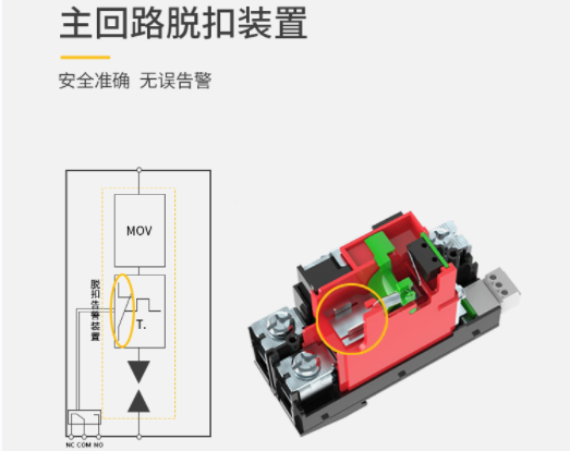 復合型浪涌保護器廠家-易造復合型spd主回路脫扣裝置 復合型浪涌保護器廠家-易造復合型spd主回路脫扣裝置